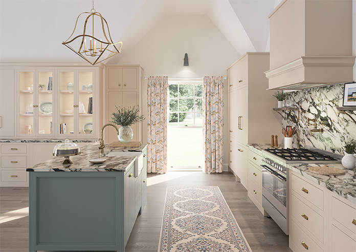 Bouquet Velvet, Soft Apricot - Made to Measure Curtain - Image 14